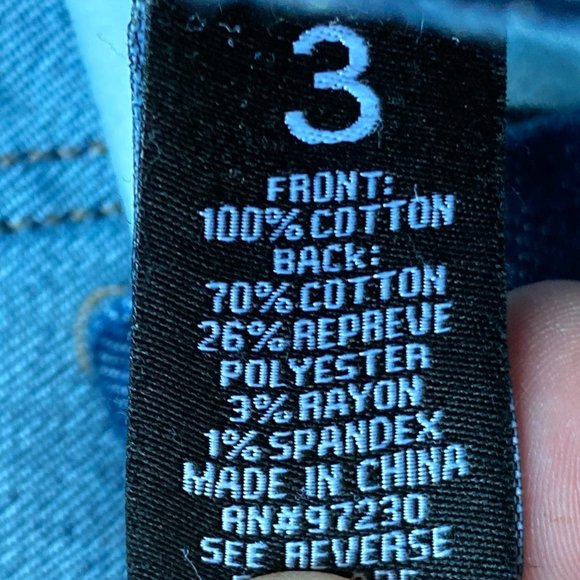 Almost Famous Flare Jeans Distressed Holey Raw Hem Hippie Boho Retro Grunge-3 - Picture 14 of 15